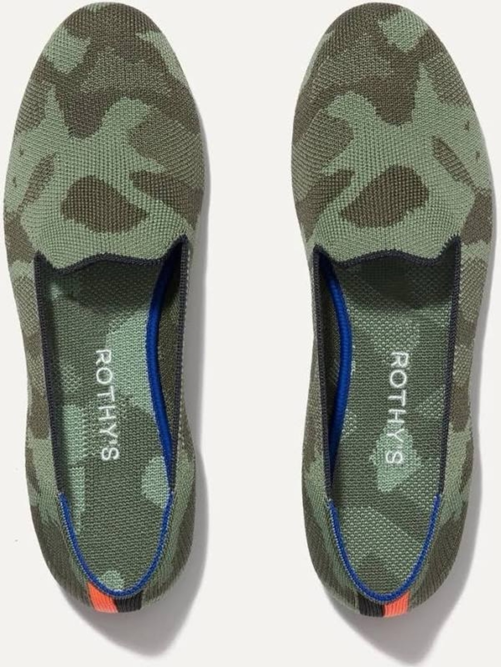 Rothy's The Loafer in Olive Camo